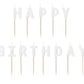Happy Birthday White Candles