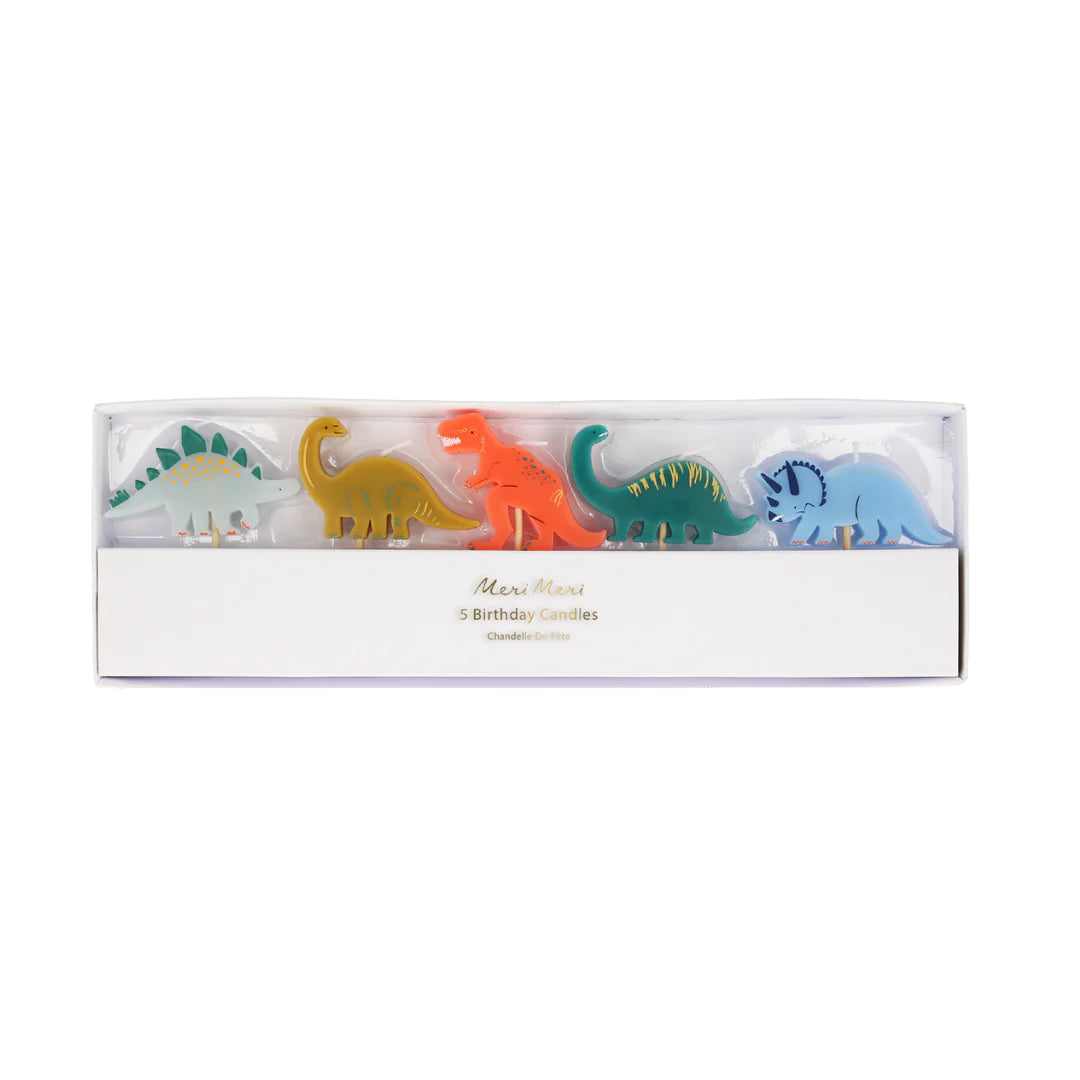 Meri Meri Dinosaur Candles (x 5)
