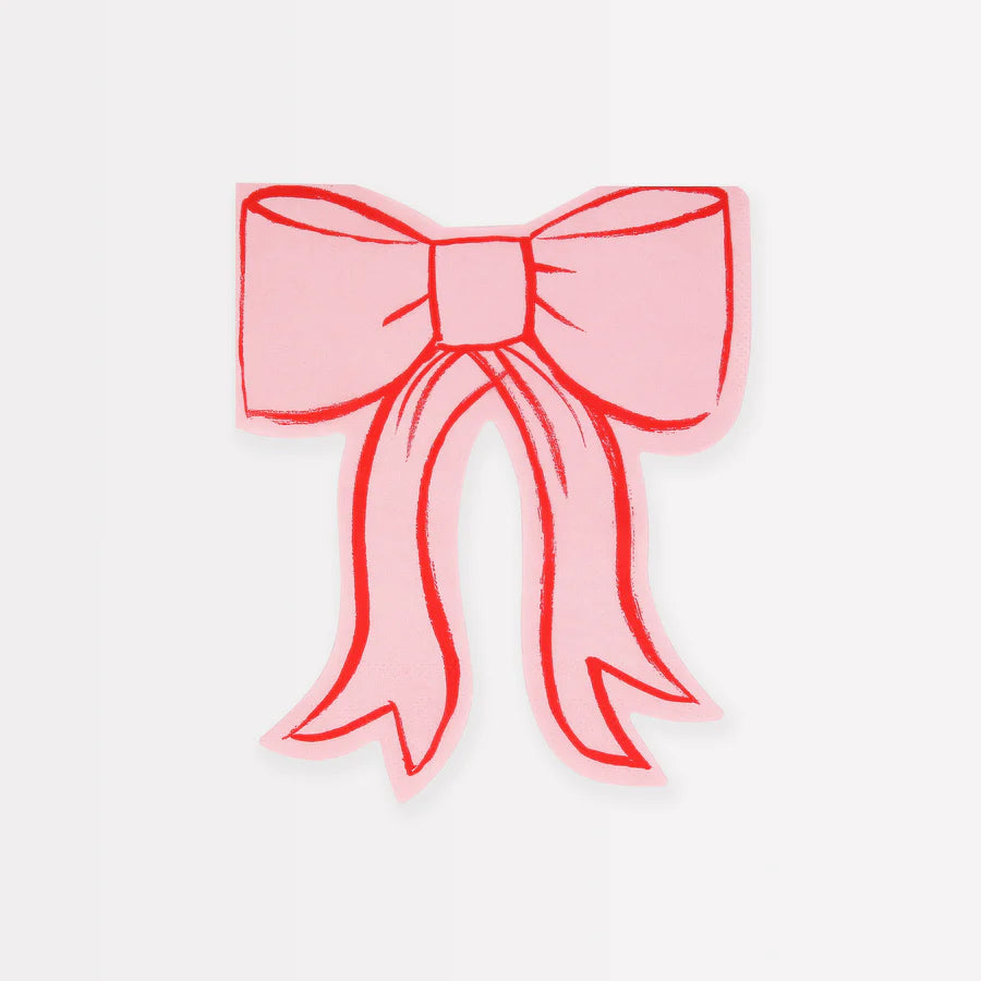 Meri Meri Pink Bow Napkins