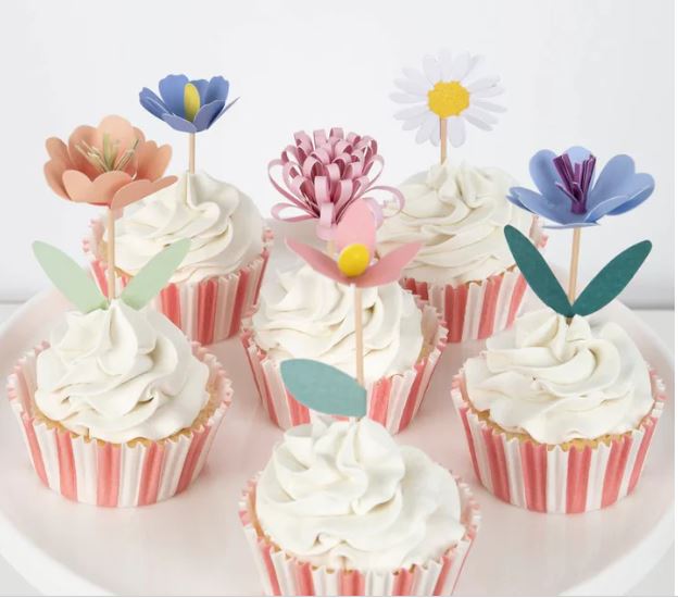 Meri Meri Flower Garden Cupcake Kit (x 12 toppers)