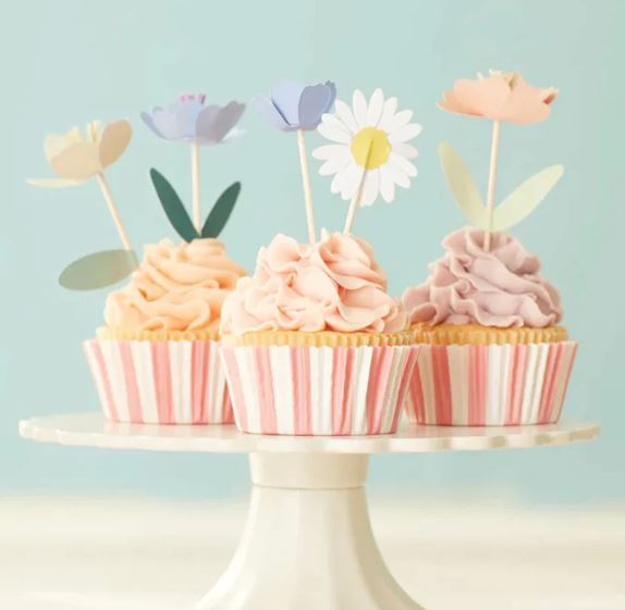 Meri Meri Flower Garden Cupcake Kit (x 12 toppers)